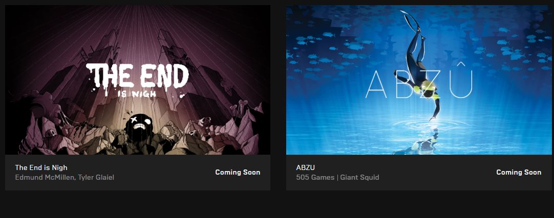 Free Games on Epic Games Store: The End Is Nigh and ABZU