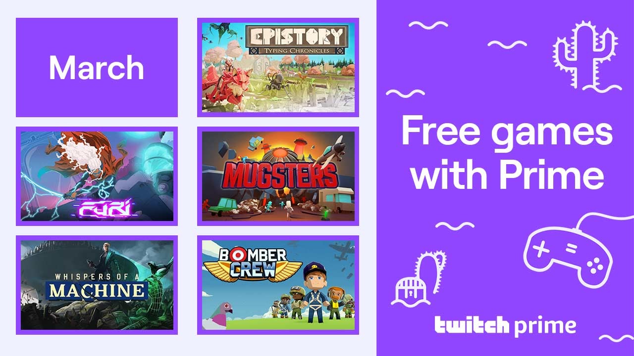 Free games with Twitch Prime for March 2020