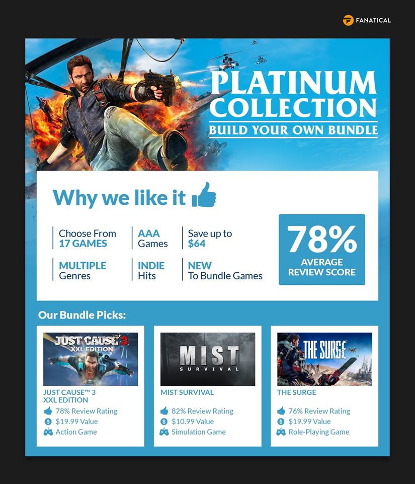 Fanatical Platinum Collection – Build Your Own Bundle May 2020