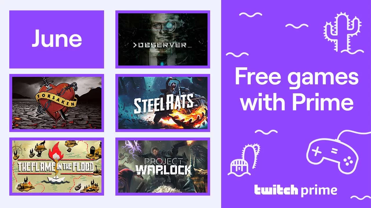 Free video games from Prime Gaming and Twitch for March