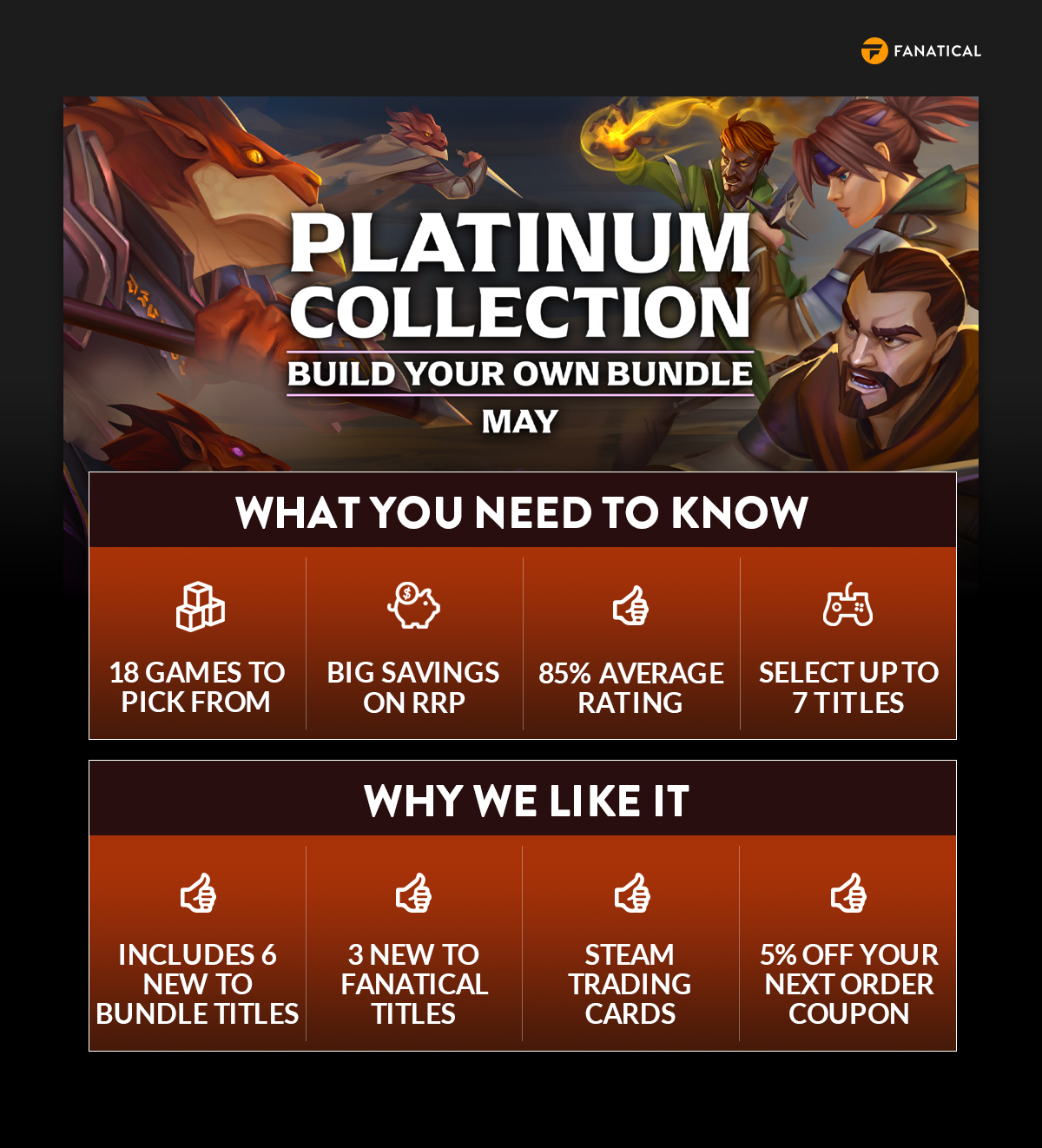 Fanatical Platinum Collection – Build Your Own Bundle May 2022