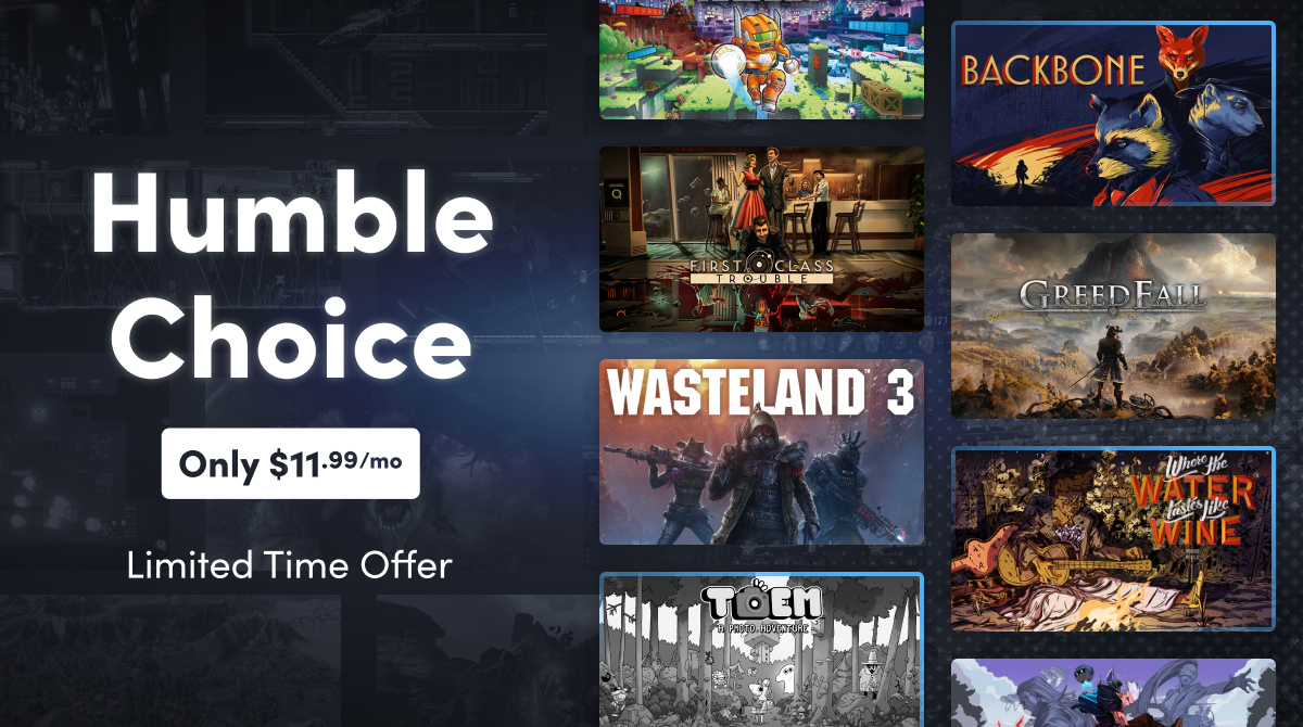 December Humble Choice: Wasteland 3, GreedFall and more