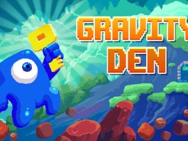 Grab the indie platformer game Gravity Den for free