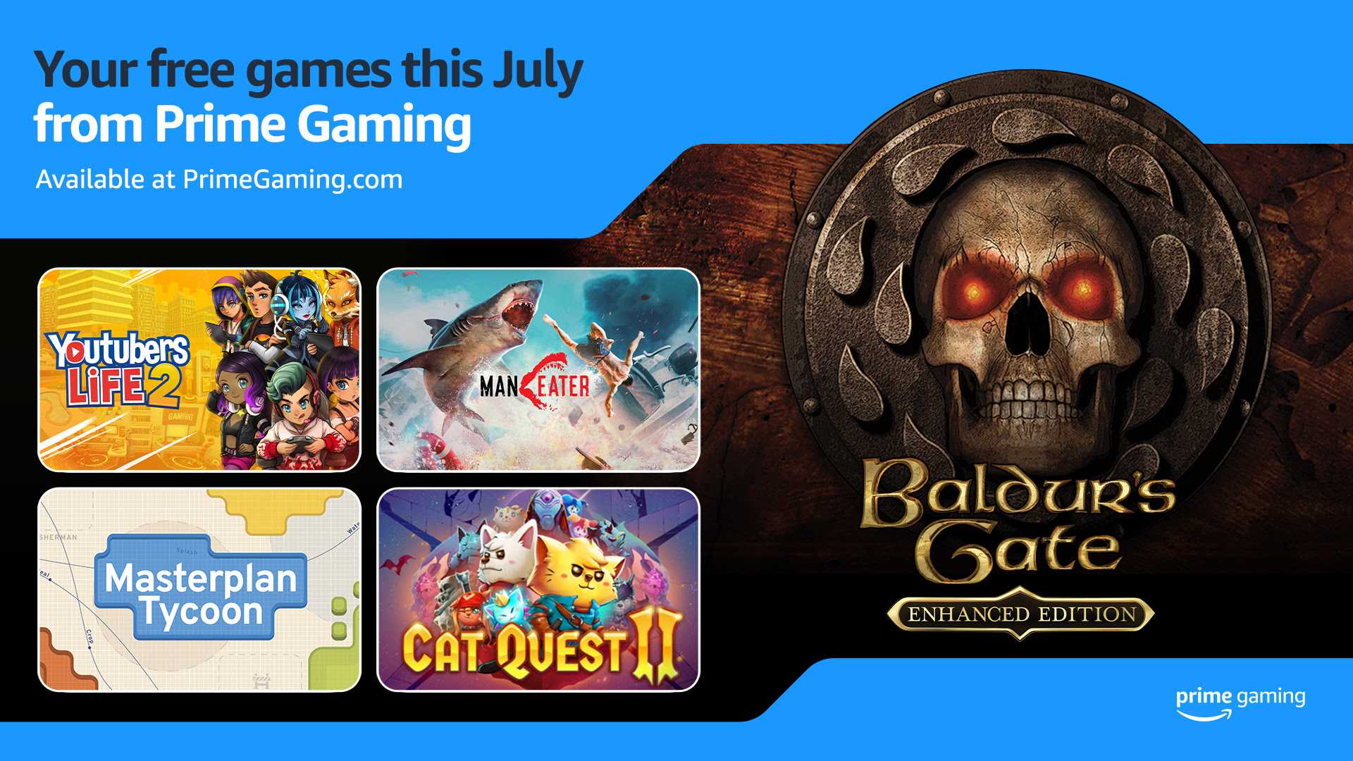Free Games for Amazon Prime Gaming July 2025