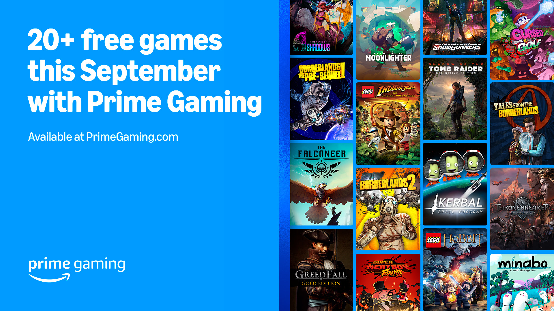 Get 20 Free Games with Amazon Prime Gaming September 2024