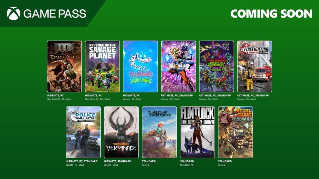 New Games Coming to Xbox Game Pass – May 2025