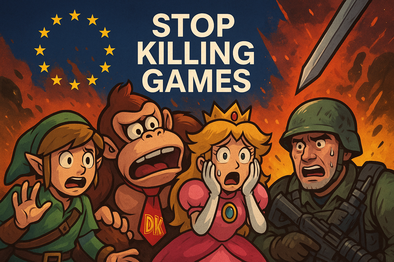 Sign the "Stop Killing Games" Petition (Update, 81% Collected) 1 20250629 1616 Endangered Game Characters simple compose 01jyy0n8h8e6pa5kp760yesgpb