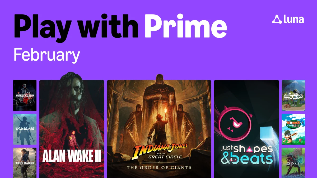 February 2026 Free Games on Amazon Luna: Indiana Jones DLC, Alan Wake 2, and More 2 Free Games with Amazon Luna February 2026